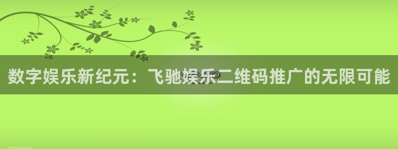 伟德国际集团 壹号(one game)：数字娱乐新纪元：飞驰娱乐二维码推广的无限可能